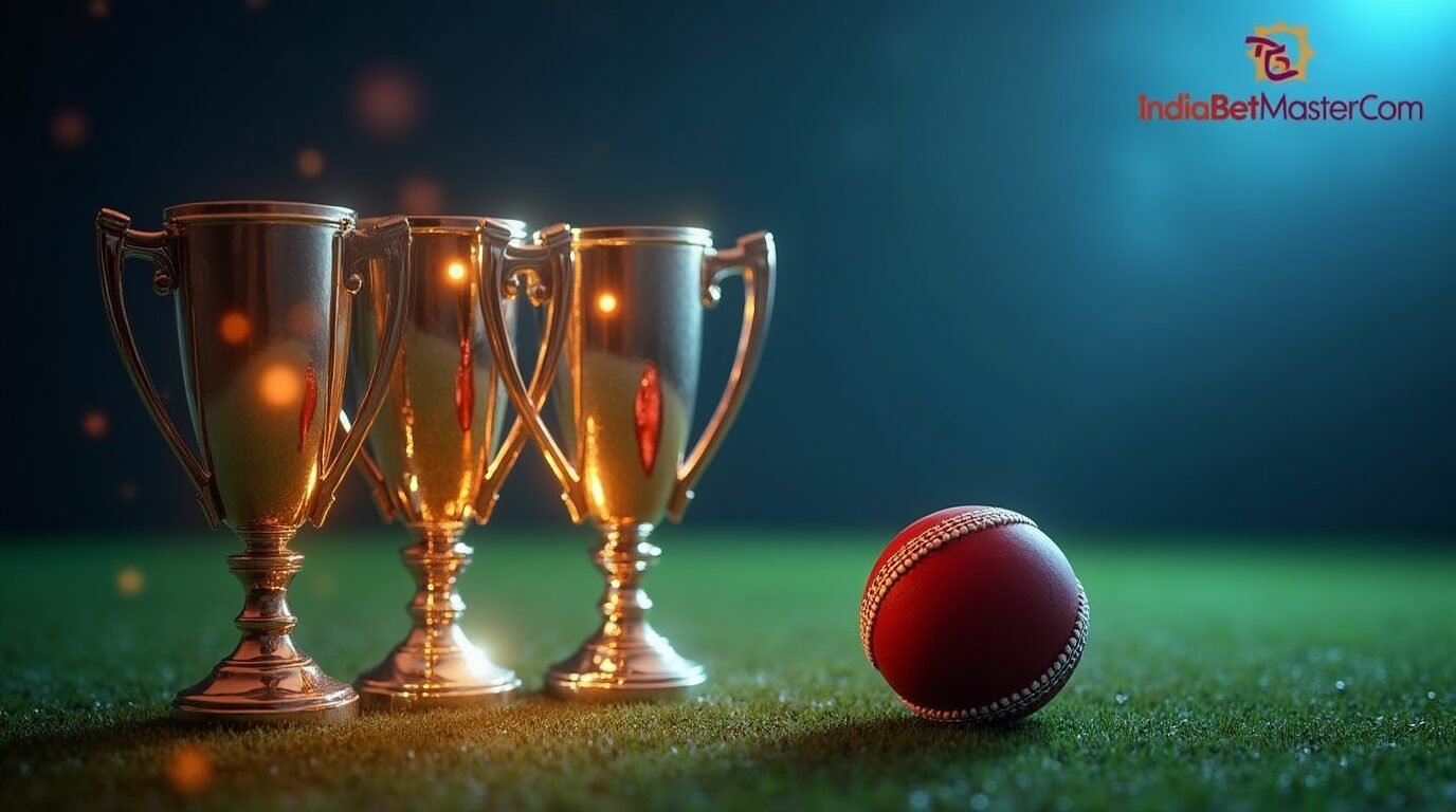 Image accompanying coverage of cricket trophies and competitive tournament victories.