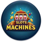 Slots Machines - Round Logo Large (en)