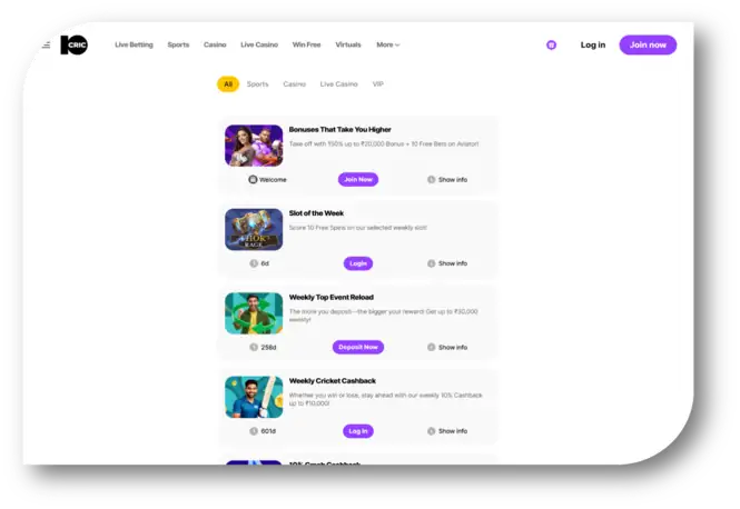 10Cric - Promotions Page (hi)