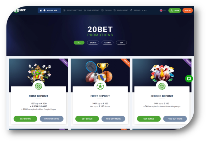 20Bet - Promotions Page (en)