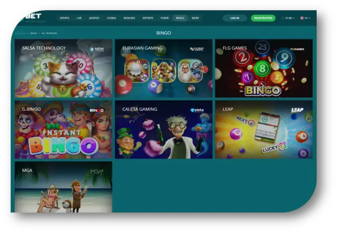 22Bet - Bingo Page (en)