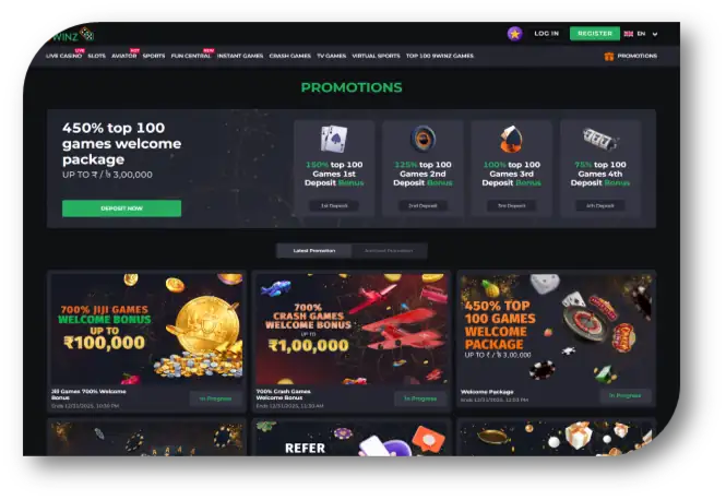 9Winz - Promotions Page (hi)