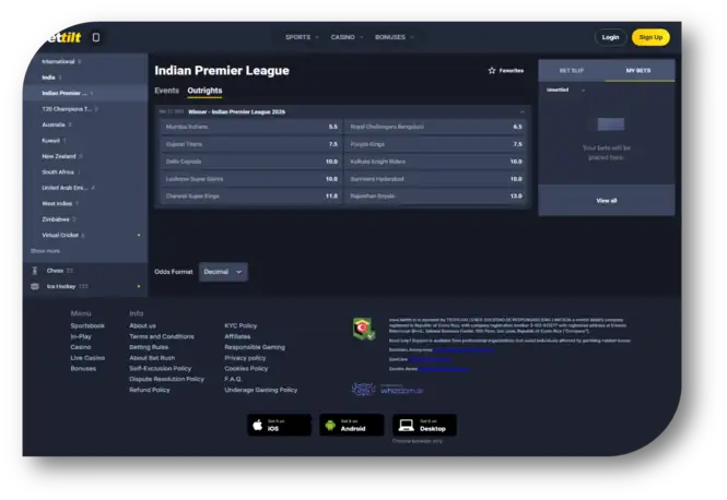 Bettilt - IPL Page (en)