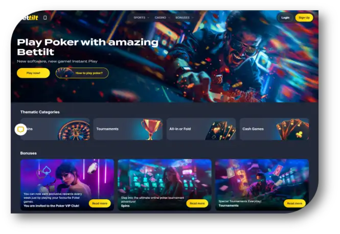 Bettilt - Poker Page (hi)