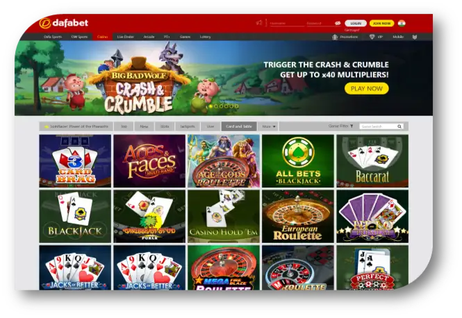 Dafabet - Table Games Page (en)
