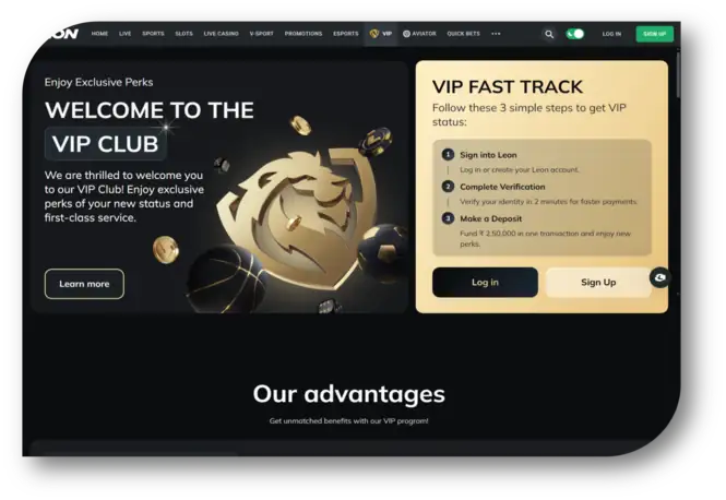 Leon - VIP Club Page (en)