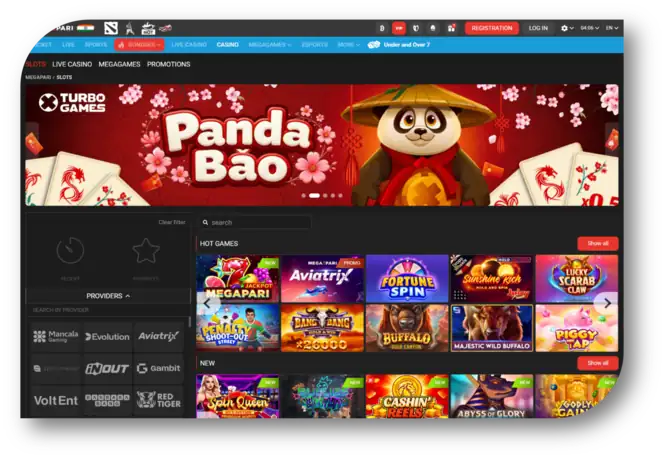 Megapari - Casino Page (en)