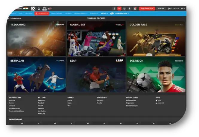 Megapari - Virtual Sports Page (en)