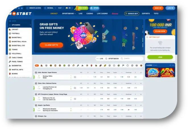 Mostbet - Cricket Page (en)