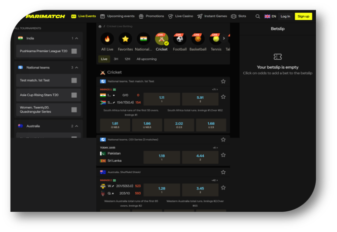 Parimatch - Live Events Page (hi)
