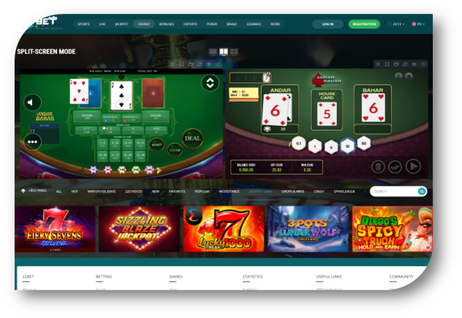 Andar Bahar - Game Page (22Bet) (en)