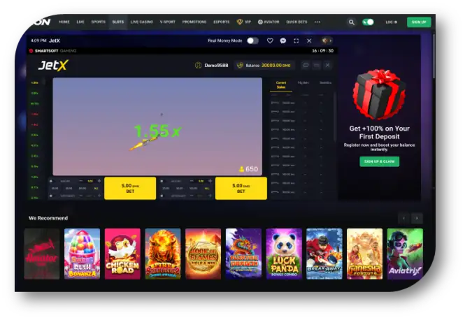 JetX- Game Page (Leon)