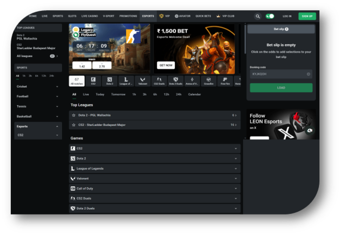 Leon - eSports Page (en)
