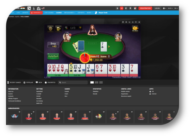 Rummy - Game Page (Megapari) (en)