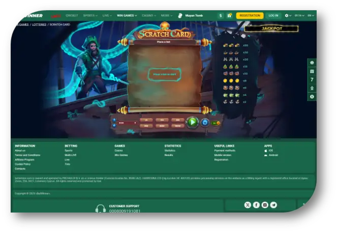 Scratch Cards - Game Page (BetWinner) (en)