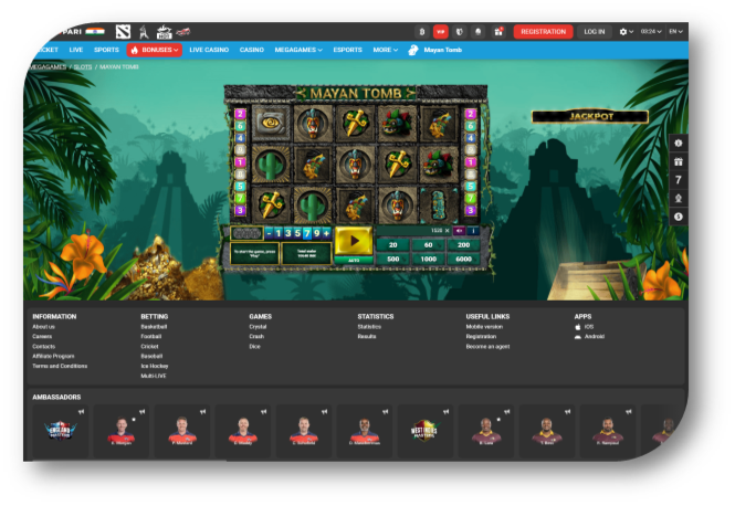 Slots Machines - Game Page (Megapari) (hi)