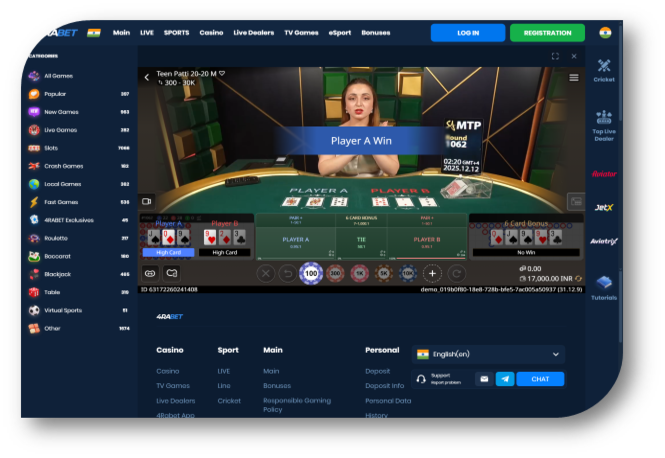 Teen Patti - Game Page (4RaBet) (en)