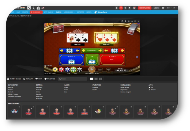 Teen Patti - Game Page (Megapari) (hi)