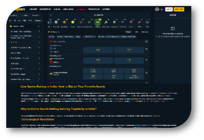 eSports - Game Page (Rajabets) (hi)