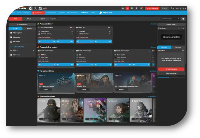 eSports - List Page (Megapari) (en)