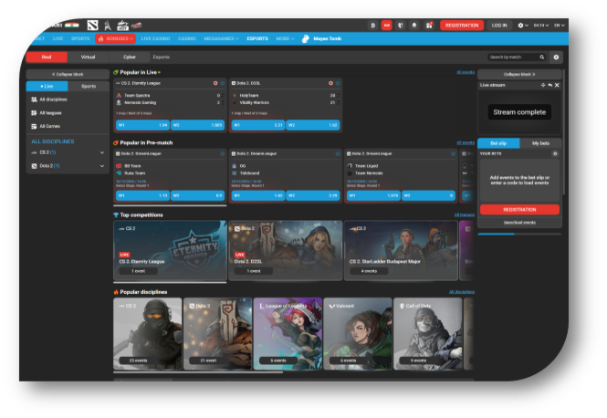 eSports - List Page (Megapari) (hi)
