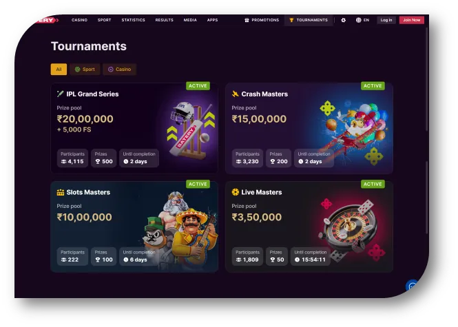 Batery - Tournaments Page (en)